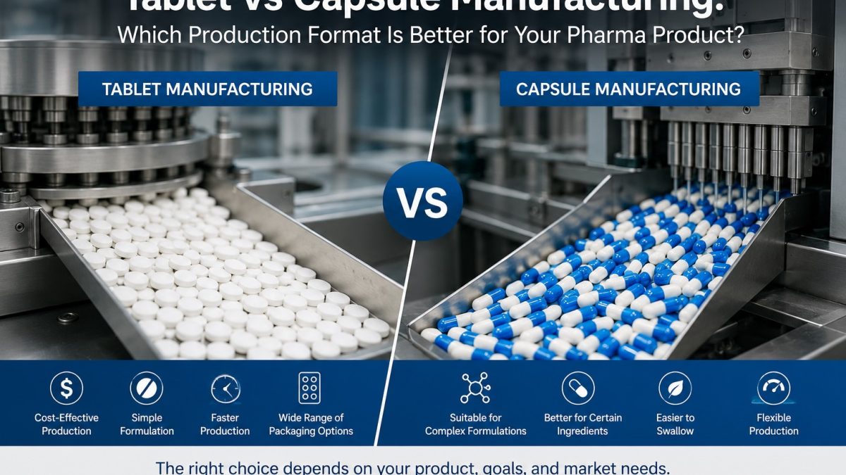 Tablet vs Capsule Manufacturing: Which Production Format Is Better for Your Pharma Product?